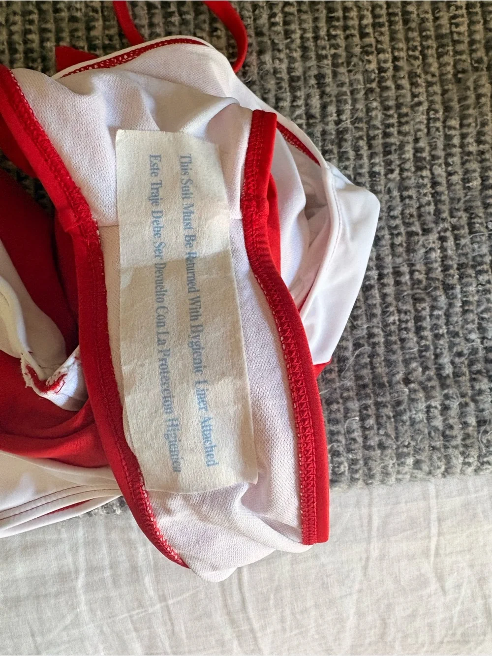 Target Wild Fable Red & White Swimsuit